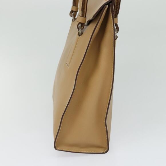 PRADA Shoulder Bag Leather Beige - Picture 5 of 12